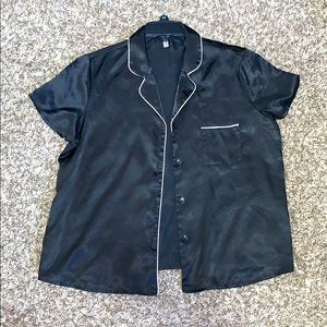 Pajama Style Silk Blouse